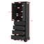 Armoire de rangement tendance avec 2 portes et 4 tiroirs pour tablette ajustable pour salle de bain ou bureau-118743579