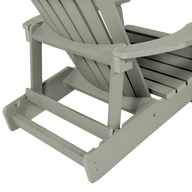 Chaise Adirondack en plastique Federigo, Eucalyptus