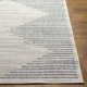 Calliah Striped Polypropylene Area Rug in Blue/Cream