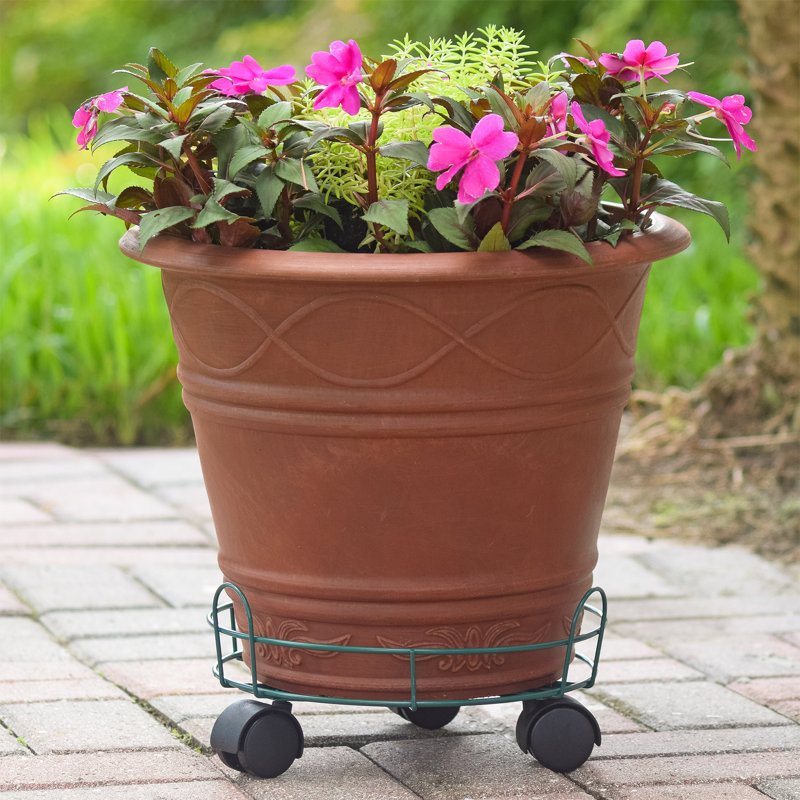 Alphonza Metal Caddy Plant Stand, 10"