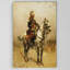 «A Cavalryman» par Alphonse-Marie-Adolphe de Neuville - reproduction d'art graphique sur toile-20342574