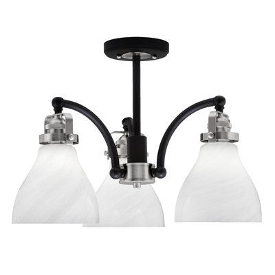 Easton 3 Light Semi-Flush With 6.25"