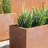Corten Steel Series Long Box Planter-34313782