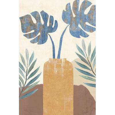 Indigo Yellow Still Life II - Wrapped Canvas Art Prints