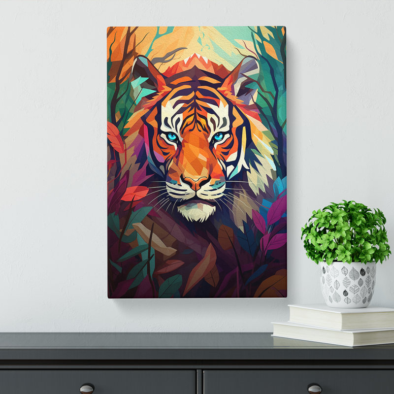 Tiger Orphism - Wrapped Canvas, 60cm H x 40cm W x 3cm D