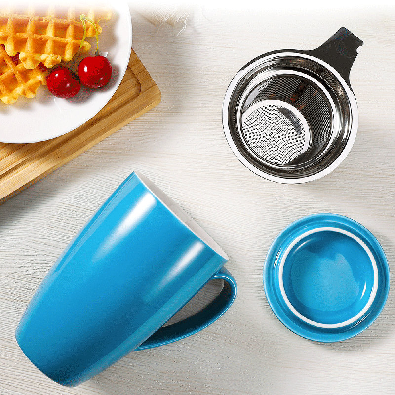 Tasse à thé en céramique Loughguile, Bleu