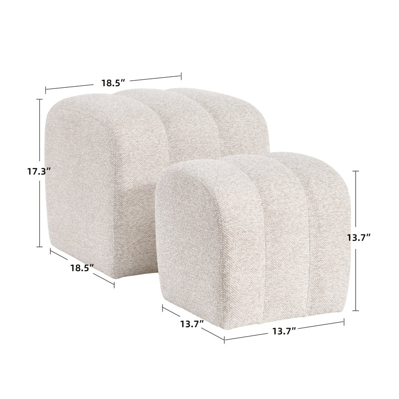 Ensemble de repose-pieds emboîtable Nestable, Gruau