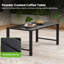 Table basse d'extérieur en métal