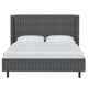 Lapa Upholstered Wingback Bed