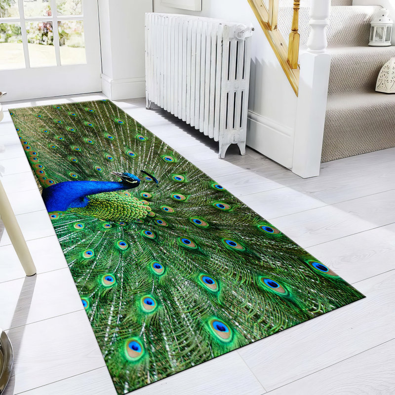 Soft Pile Printed Rug with Elegant Abstract Design Ideal for Transforming Your Living Room into a Modern Artistic Space