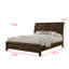 Ensemble de chambre à coucher à panneau rustique avec finition brune-456431457-456431456