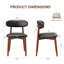 Chaises d'appoint rembourrées en bois massif Maylon-2038180691