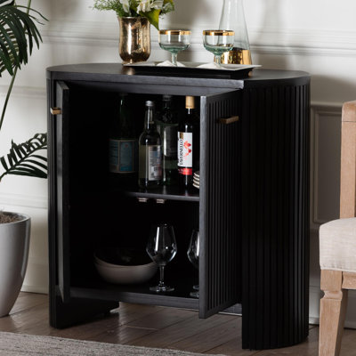 Armoire de rangement en bois cannelé bali & pari Keshet