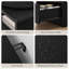 Table de chevet de 39 po de hauteur avec tiroir, table de chevet noire avec bibliothèque rotative à 2 niveaux, table de chevet avec tablette de rangement ouverte, table de bout pour la chambre à coucher