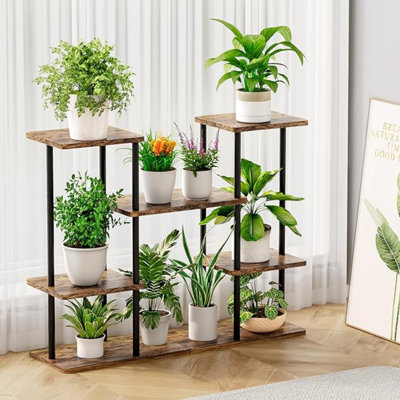 Plant Stand Indoor Corner Tiered Metal Plant Organizer 6 Tier 14 Pot