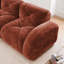 Rouge désossé en forme de U avec mousse haute 32d, tissu de velours doux, design, glissade, mobile, sans assemblage, pour art et éponge à haute densité, base, coins de lecture confortables