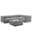 Canapé modulaire en tissu capitonné 5 pièces Conjure Channel par Modway-76353234-76353238