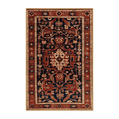 Tapis brun turc lavable à la machine