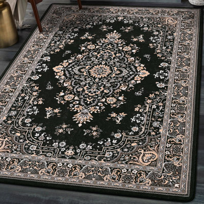 Delcine Washable Floral Indoor Rug
