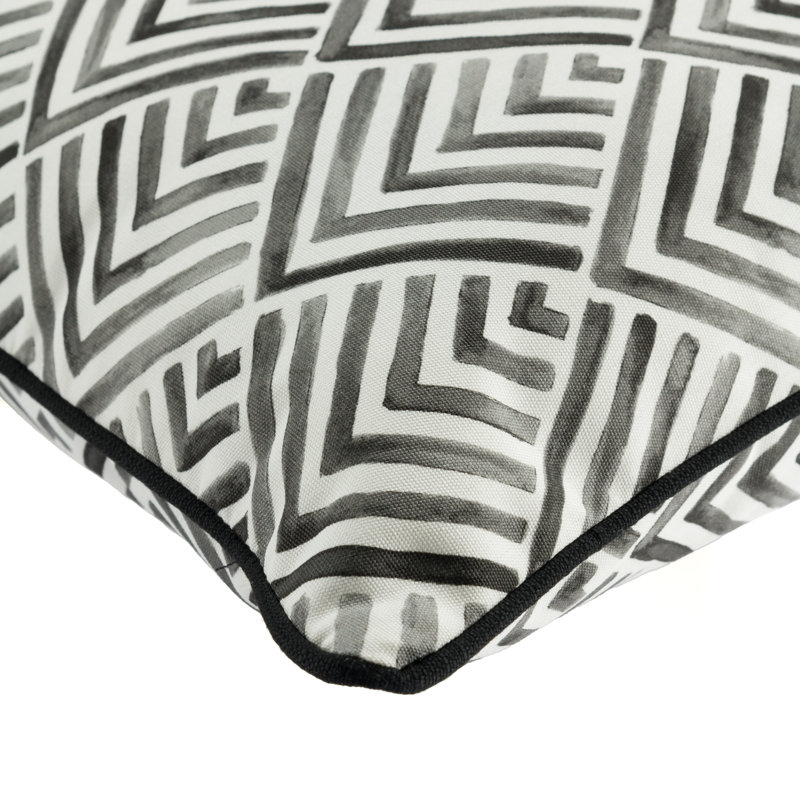 Housse de coussin Lillian August, Noir Portosol, H 20 po x l 20 po