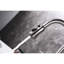 Robinet de cuisine avec robinet rétractable encastré en nickel brossé, poignée double pour un contrôle précis du débit d'eau et de la température, buse haute rotative à 360 degrés, fabrication en laiton, aérateur pacifique Splash