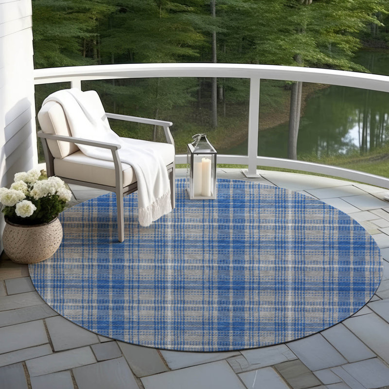 Tapis intérieur / extérieur gris Aurora , 8 pi x 8 pi