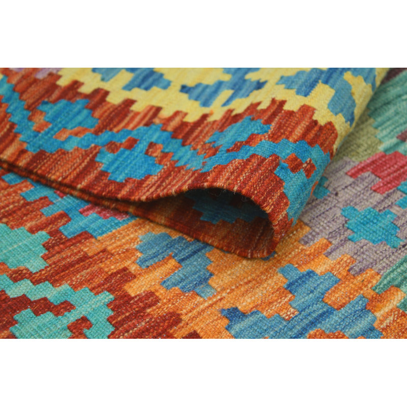 Flatweave Orik Turquoise Rug