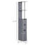 Armoire de rangement pour salle de bain de 54 po de hauteur, tour à linge autoportante avec tablette à 2 niveaux et tiroirs, rangement de plancher étroit-739021736