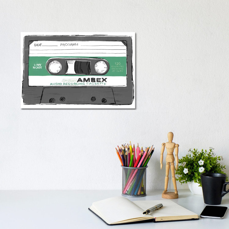 Mix Tape VI by June Erica Vess - Wrapped Canvas Gallery-Wrapped Canvas Giclée, 20.32 cm H x 30.48 cm W