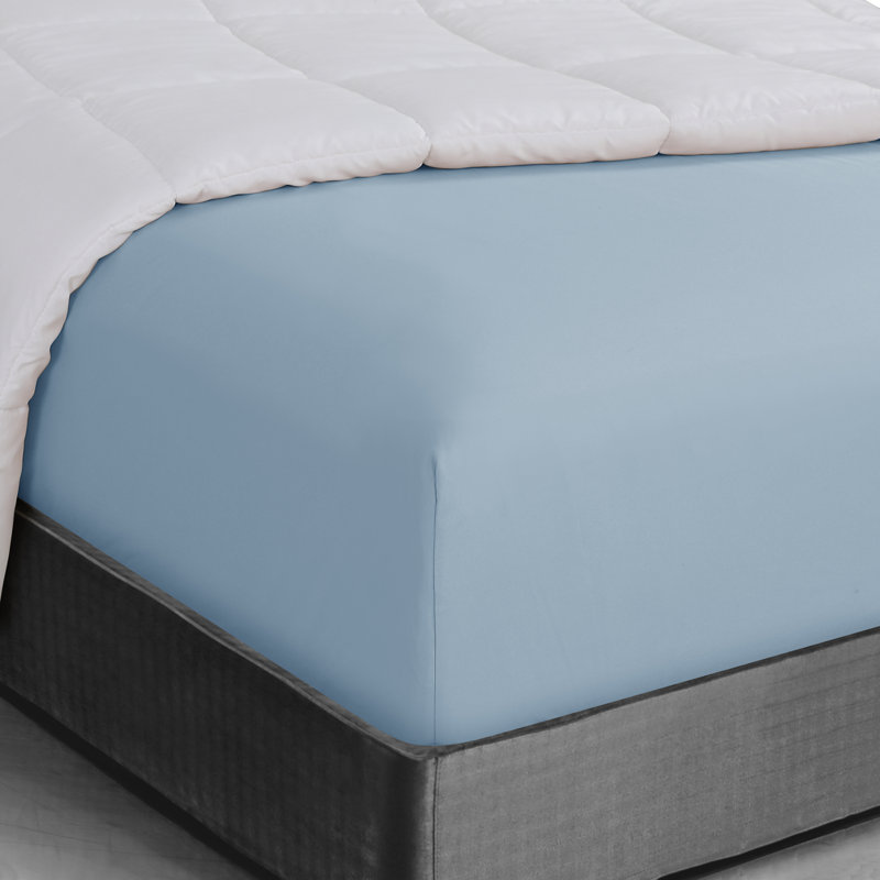 Drap-housse en microfibre douce - Basics by Wayfair ™, Drap-housse de taille très grand, Brume bleue