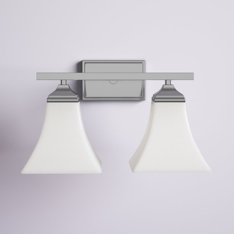 Éclairage pour meuble-lavabo à 2 lumières à intensité variable Wealdstone, Chrome