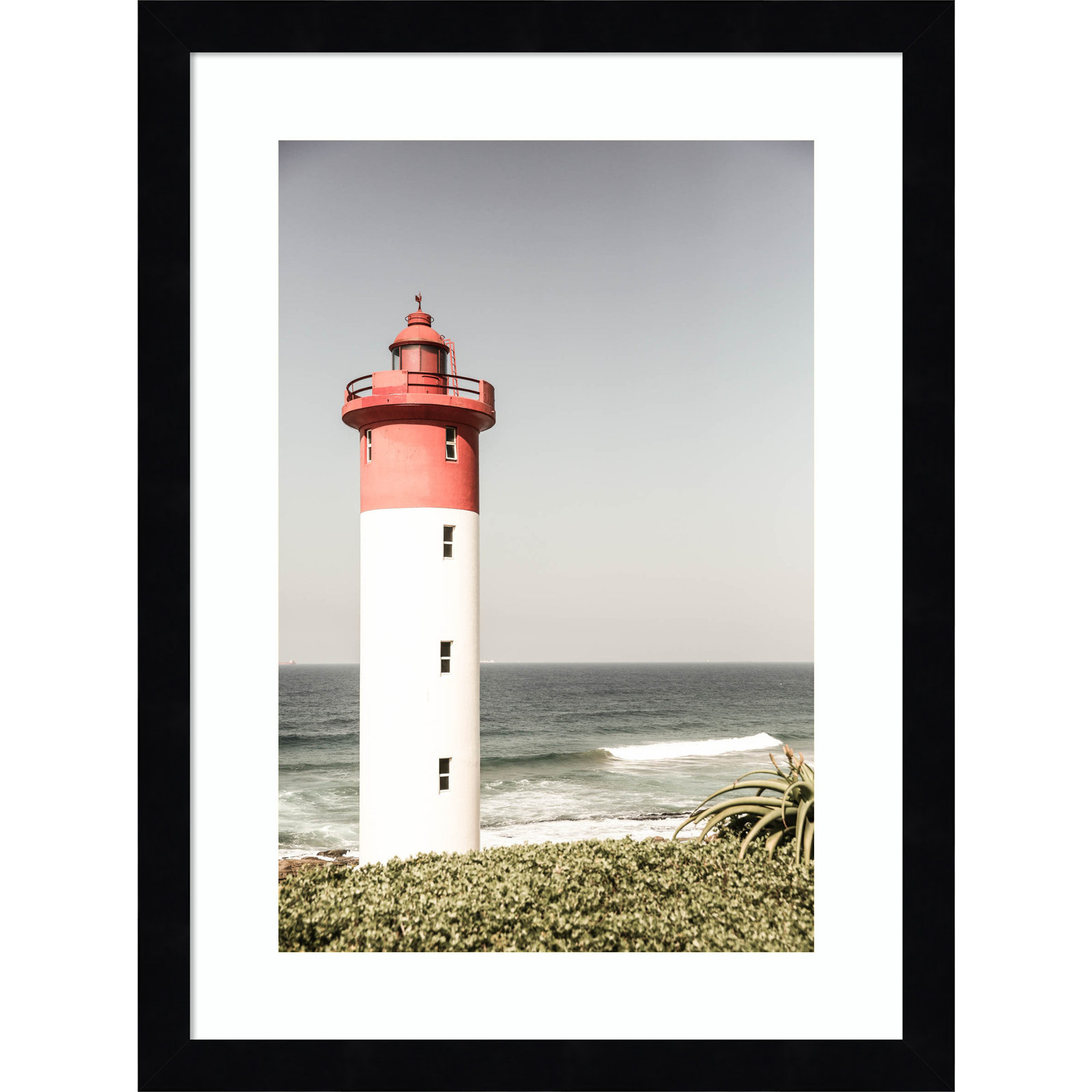 Daisey "Oyster Box Lighthouse" Print, Black, 17" H x 13" W