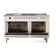 ILVE Nostalgie II Noblesse 60 in Dual Fuel Range 7 Burner, Griddle, Frenchtop