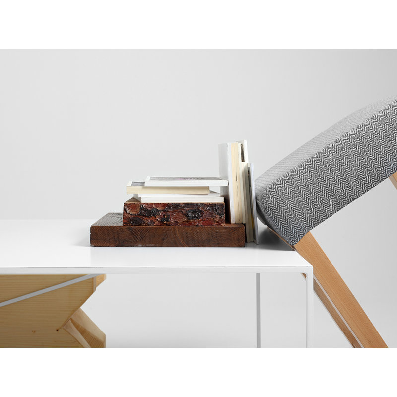 Quiana Frame Coffee Table, White, H45 x L100 x W60cm