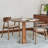 Walnut Round Solid Wood Dining table-1228759014