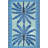 Blue Themed Palm Tree Patterned Vintage Decorative Carpet-2126762701