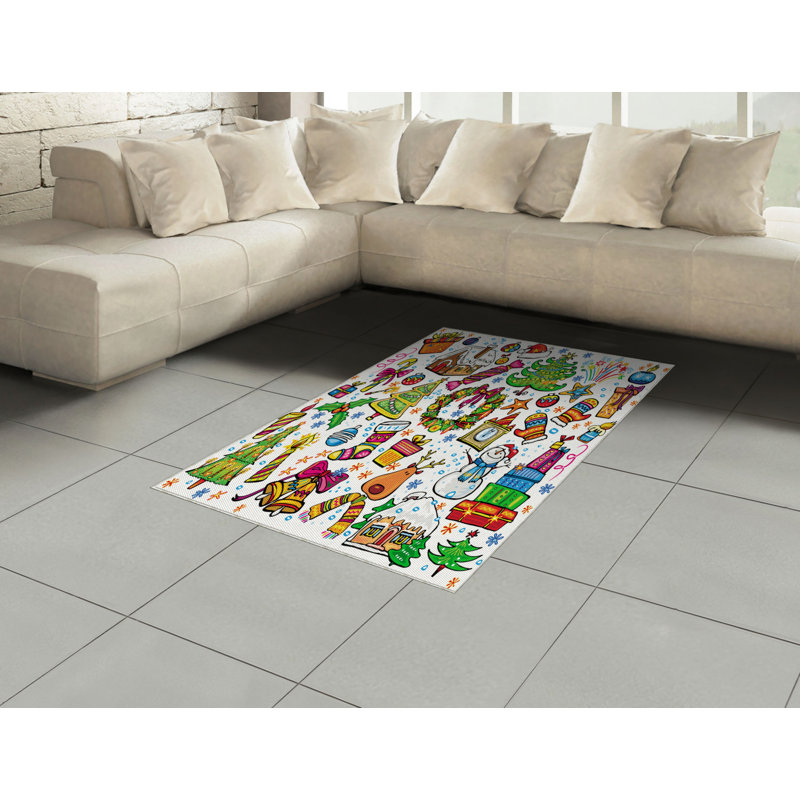 Odelia Abstract Area Rug, Rectangle 120 x 180cm