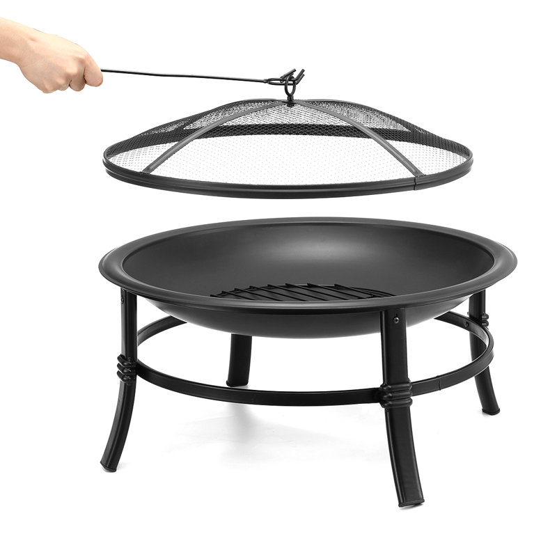 Round Steel Wood Burning Smokeless Fire Pit