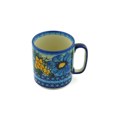 Tasse à café maïs dans le bleu