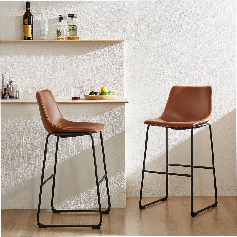 Tabourets de bar en cuir 30 po