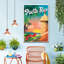 Affiche rétro sur toile Porto Rico-999894985