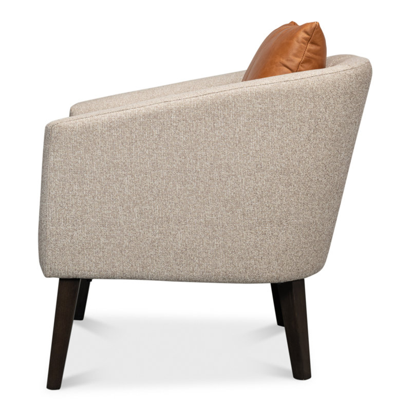 Bronson Linen Barrel Chair