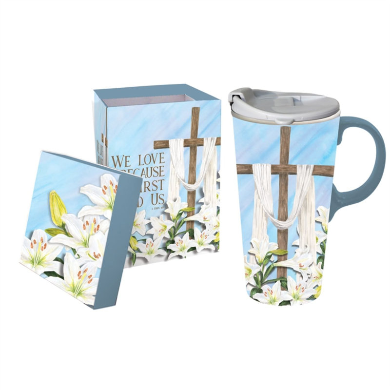 Grande tasse de voyage en céramique 17 Oz be kind