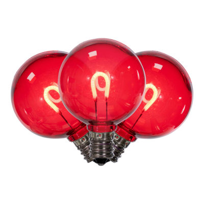 Transparent U-Shaped Filament Bulb, 120V, .6 Watts, 25 Bulbs per bag