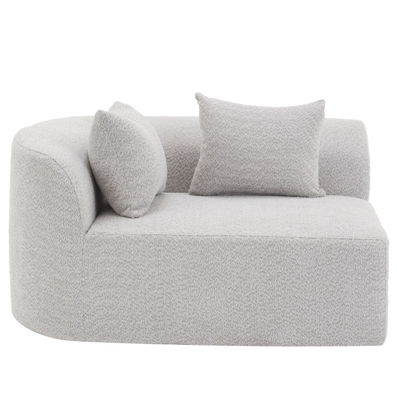 PureNest 116" W x 36" D x 24" H 2-Piece Sponge Right Hand Facing Sectional Sofa