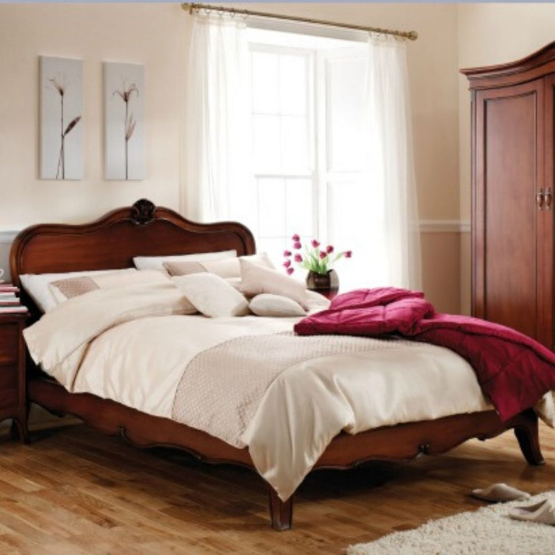 Elkmont Solid Wood Bed, Kingsize (165 x 208 cm)