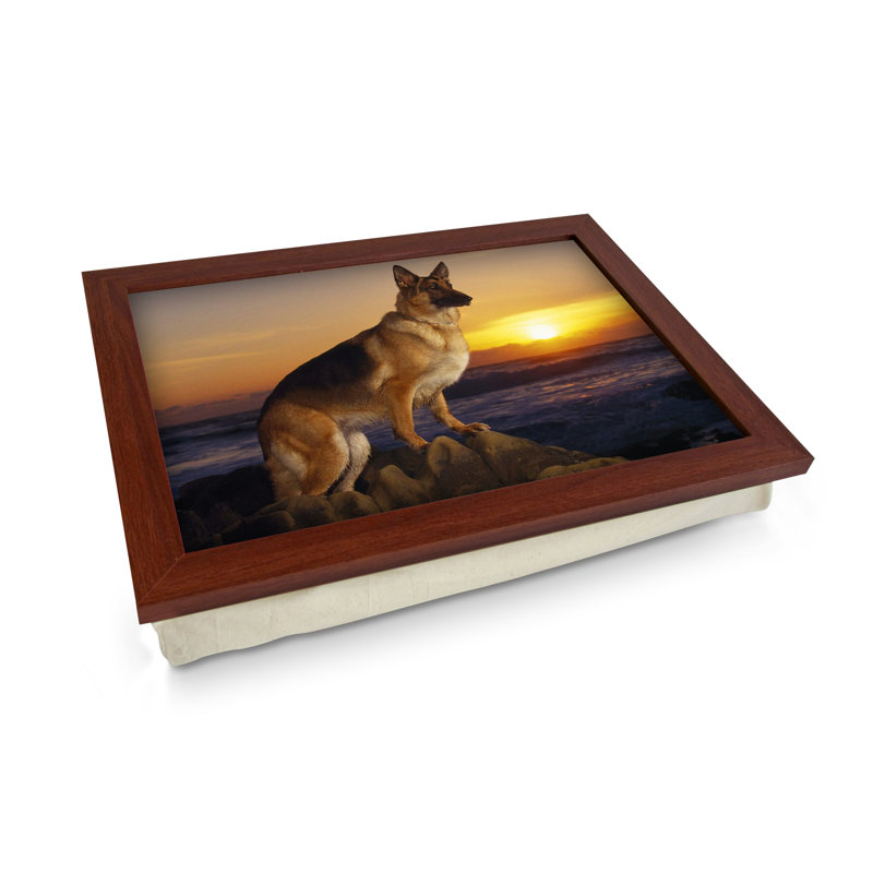 Andrin Wood Tray, Brown