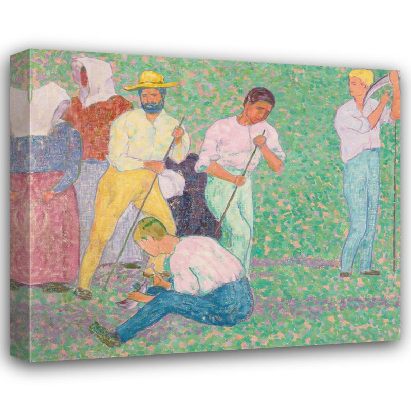 «The Harvesters» par Gustav Gildemeister, reproduction d'art sur toile tendue, H 24 po x l 17 po