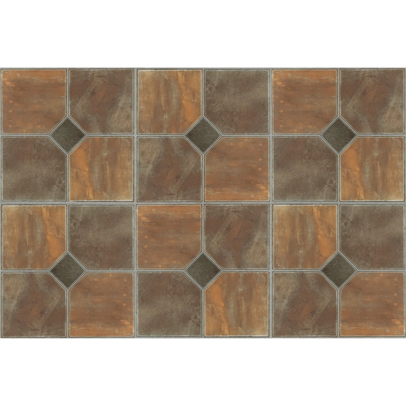 Rustic Medallion 12" x 12" x 1.2mm Vinyl Tile