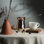 Cafetière en cuivre martelé à la main avec poignée en laiton - 250 ml
